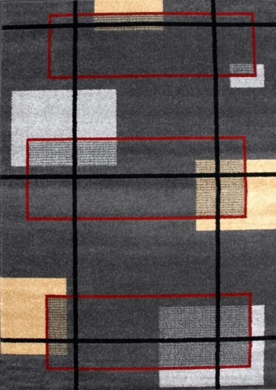 Alfombra acrílica mod.Frisse J17 Gris Oscuro - Sualsa