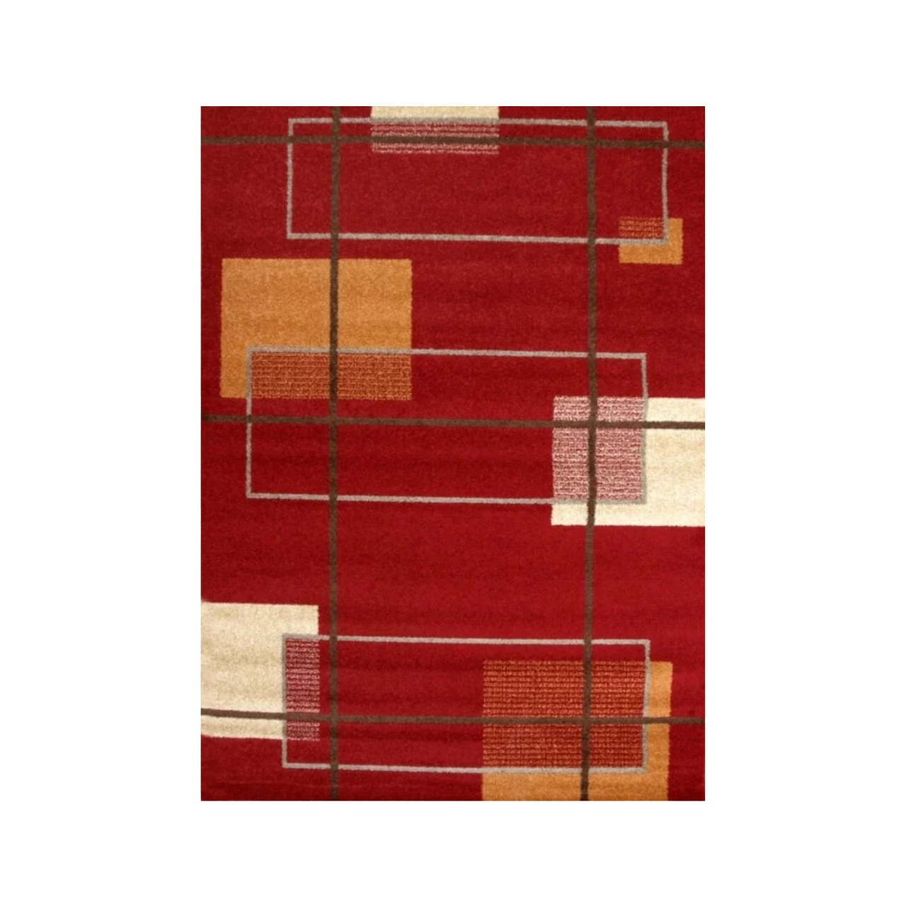 Alfombra Acrílica Frisse J17 Granate - Sualsa