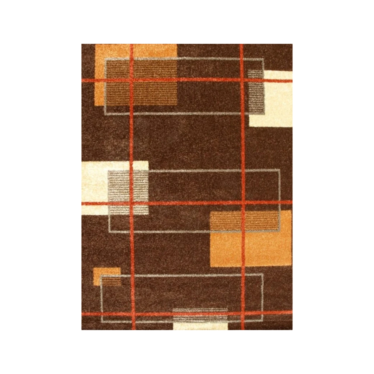Alfombra Acrílica Frisse J17 Marrón - Sualsa