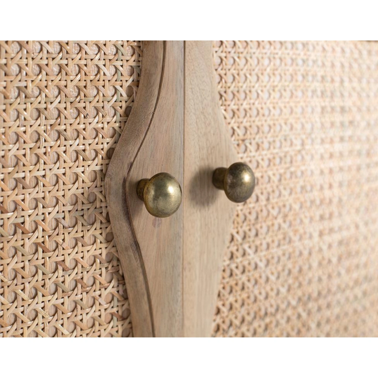 Aparador de Madera de Mango Natural 160x40x51 Cm - Giner y Colomer (6)