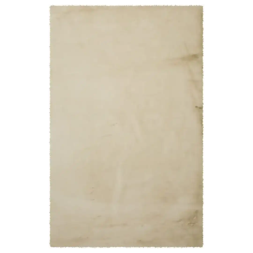 Alfombra acrílica Golden, base de goma, tacto muy suave. LISO Beig - Sualsa