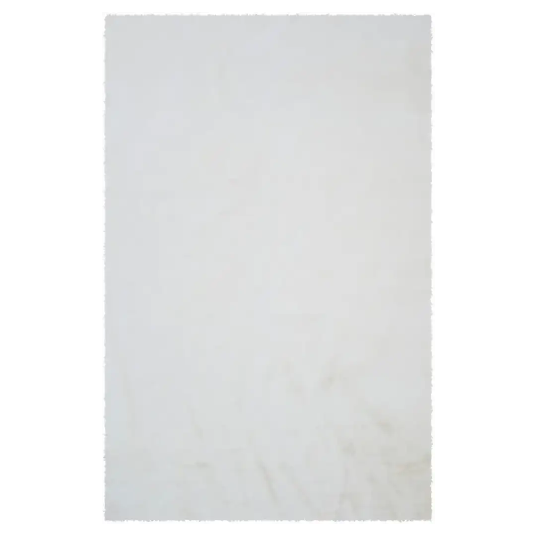 Alfombra acrílica Golden, base de goma, tacto muy suave. LISO Marfil - Sualsa