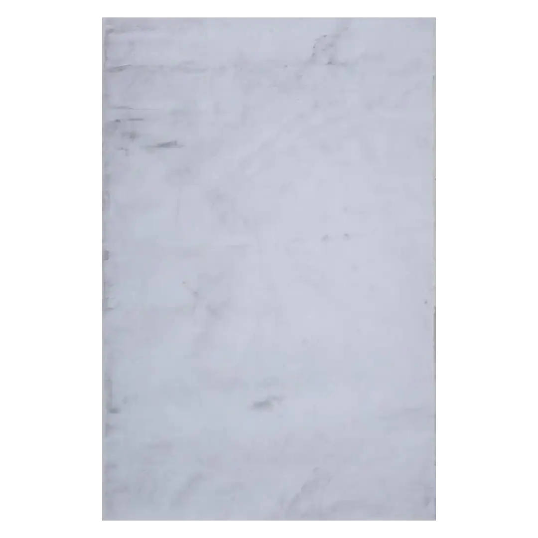 Alfombra acrílica Golden, base de goma, tacto muy suave. LISO Plata - Sualsa