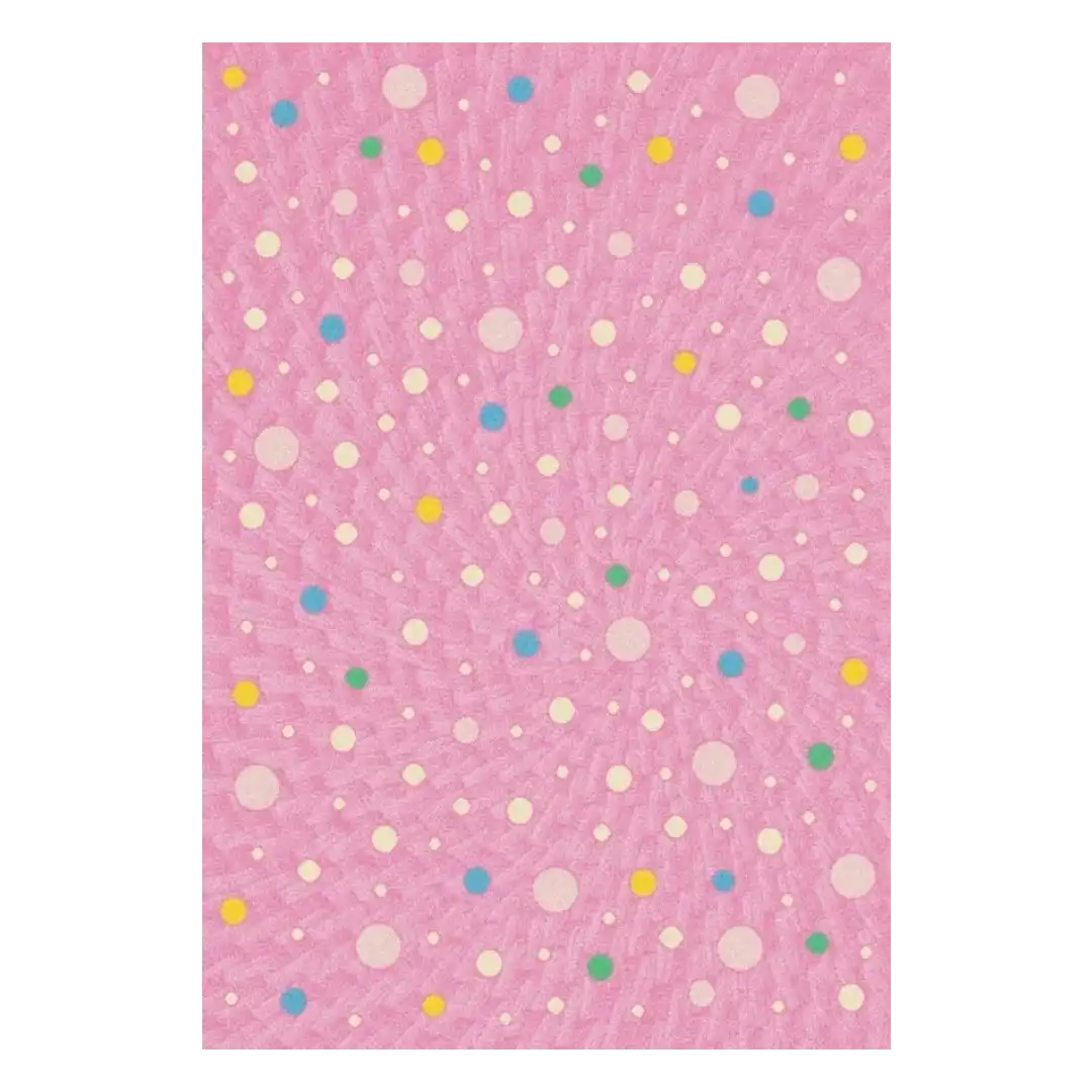 Alfombra acrílica Nerea, diseño infantil, tacto suave. 253 Rosa - Sualsa