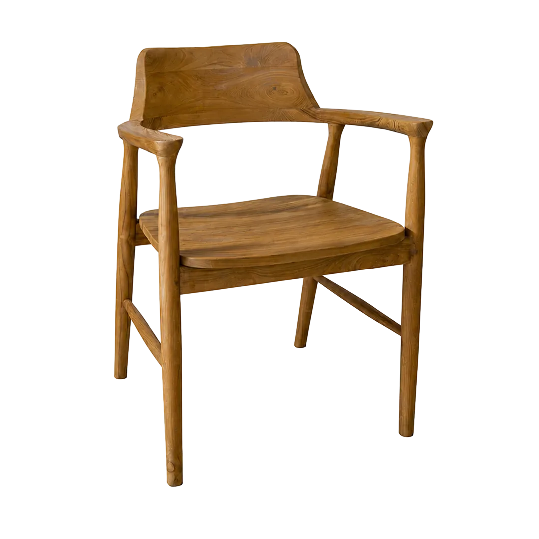 Silla Malta madera maciza de teca 53x58x301.85cm - Moycor - 598103MYC - foto-transparente