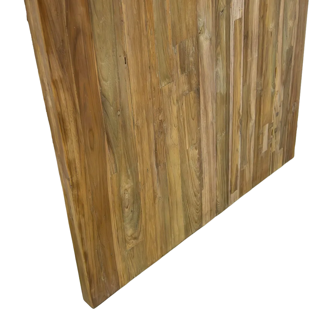 Tablero de mesa teka top macizo 5cm hecho a mano natural - Moycor - 674256MYC - foto-transparente