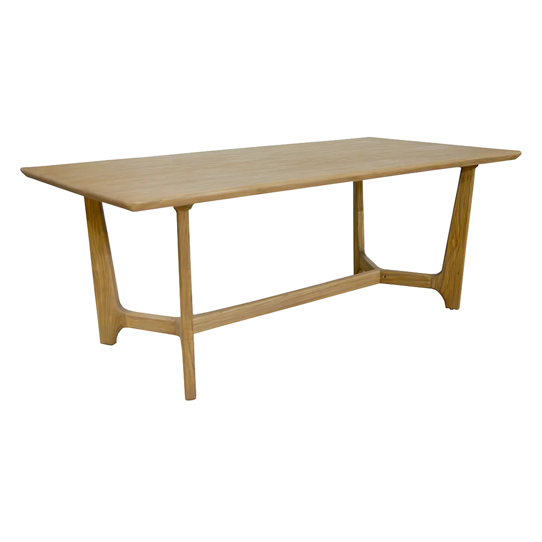 Mesa de comedor Top rústico hecha a mano con estructura de madera maciza 4cm - Moycor - 930100MYC - foto-transparente