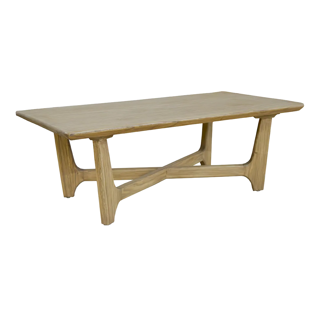 Mesa de centro top rústico hecha a mano con estructura de madera maciza 4cm - Moycor - 930101MYC - foto-transparente