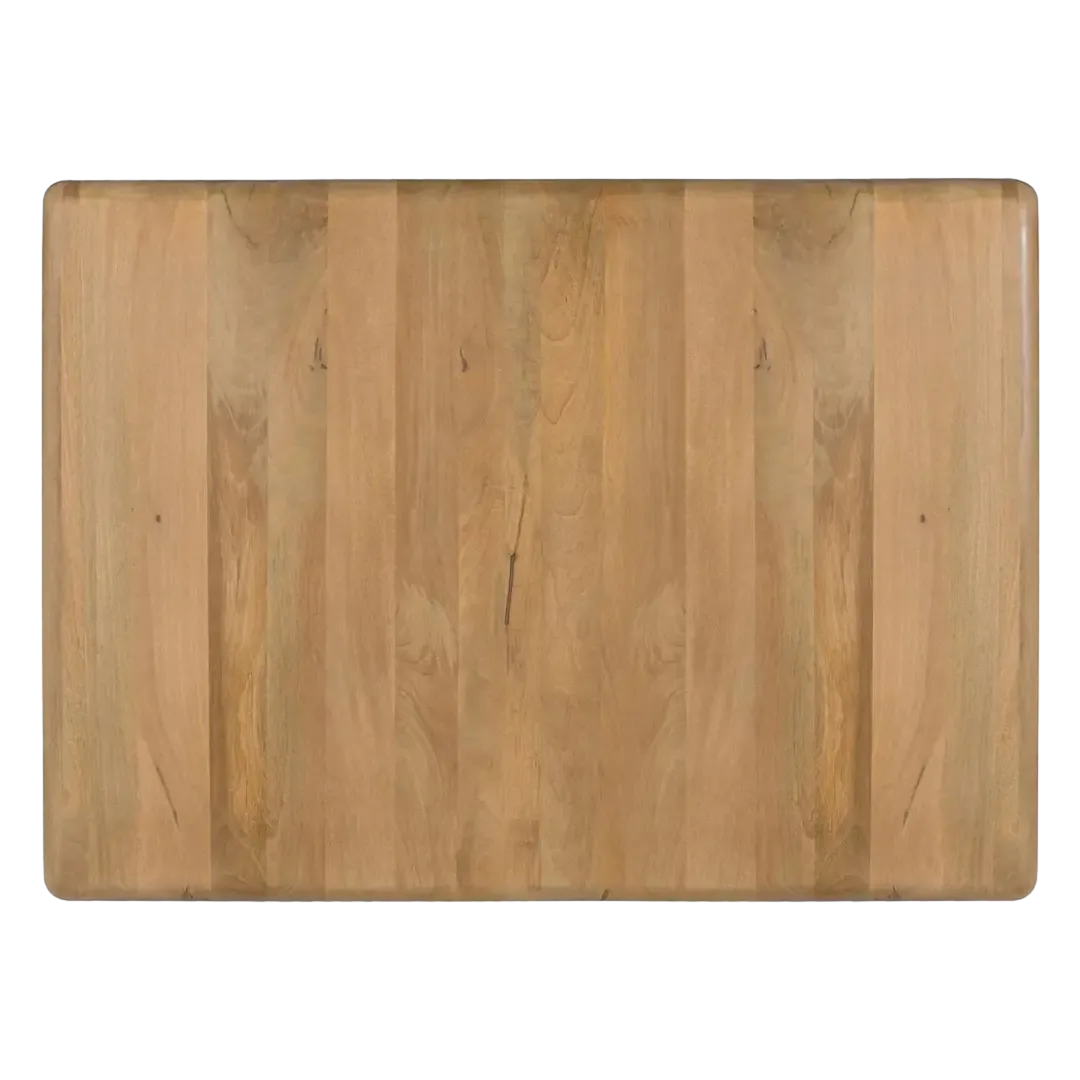 Cabecero Nashik en madera de mango acabado natural minimalista 165x6x120cm - Giner y Colomer - 1936GYC - foto-transparente
