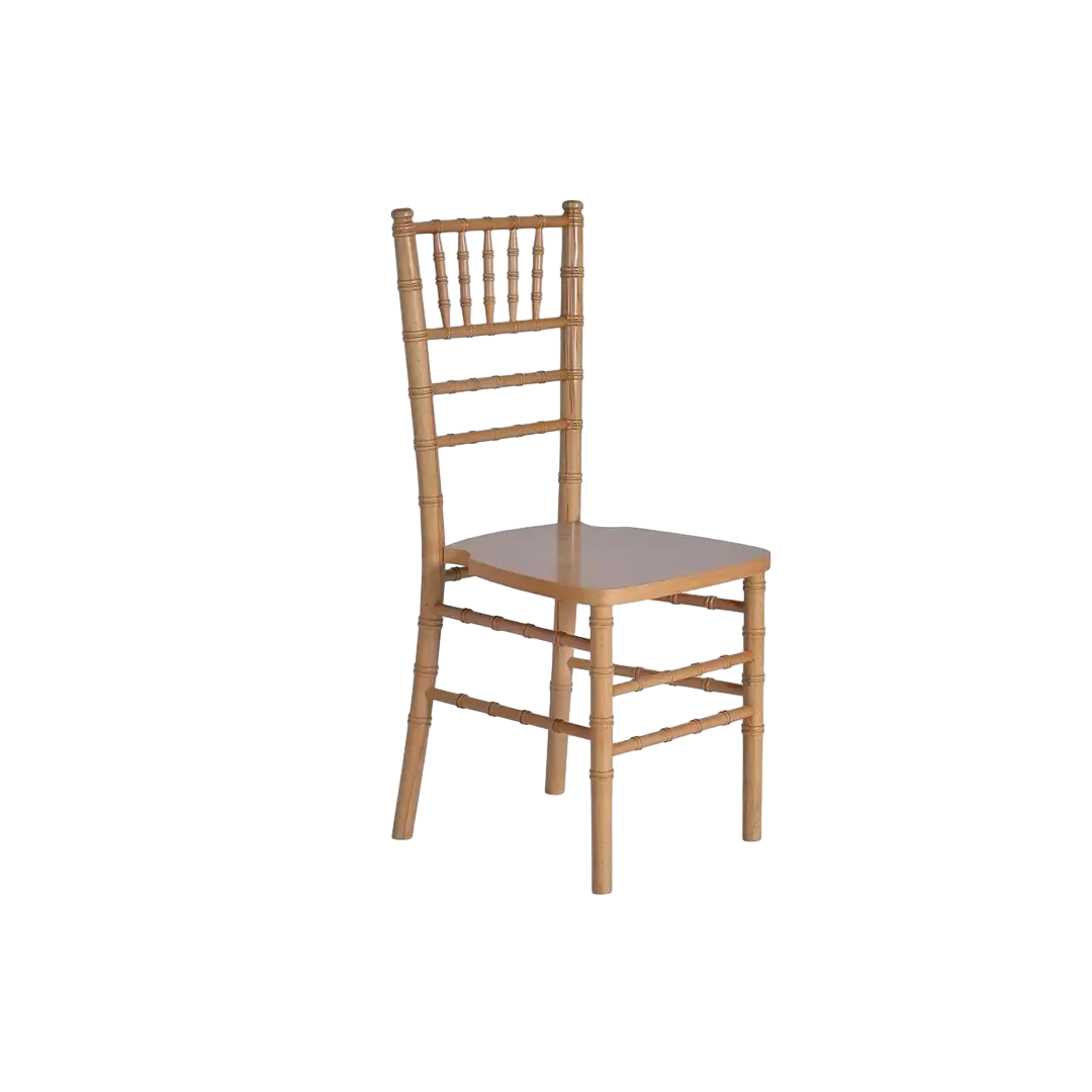 Set de 2 sillas Mikao madera de olmo acabado natural diseño contemporáneo 40x40x94cm - Giner y Colomer - 7379GYC - foto-transparente