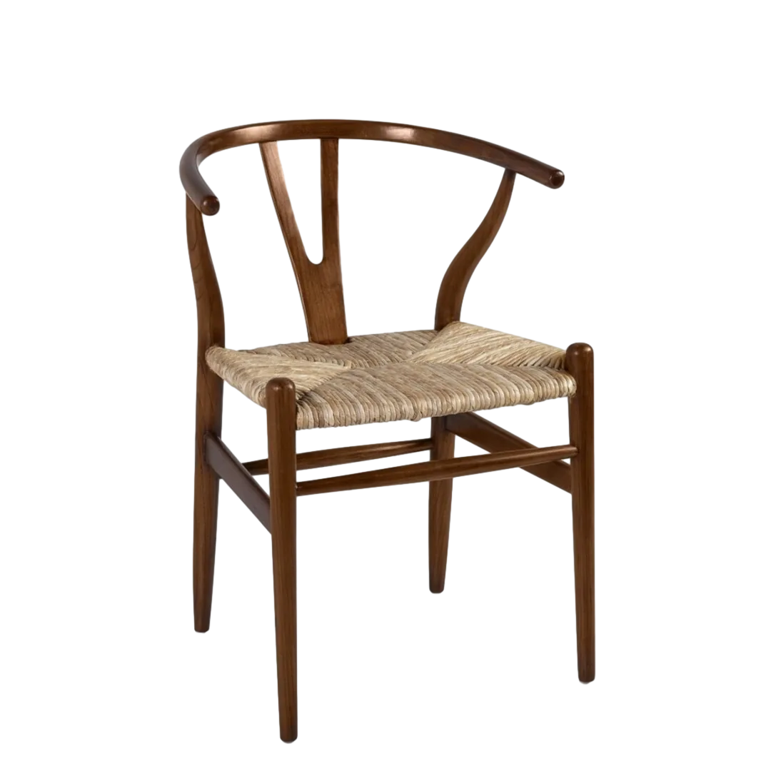 Sillón de teca artesanal con asiento de enea trenzada 57x55x78cm - Moycor - 8656096MYC - foto-transparente
