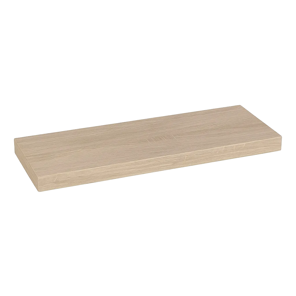 Estante de MDF laminado roble claro 80x24x4cm - Ixia - 135108IX - foto-transparente