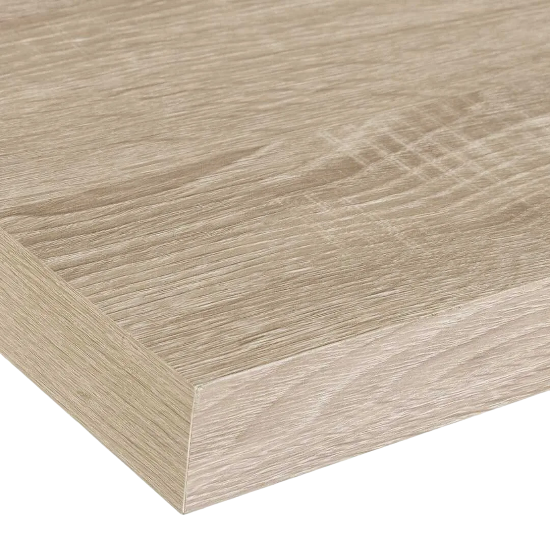 Estante en MDF roble claro laminado con PVC soporta hasta 10 kg 80x24x4cm - Ixia - 135108IX - foto-transparente