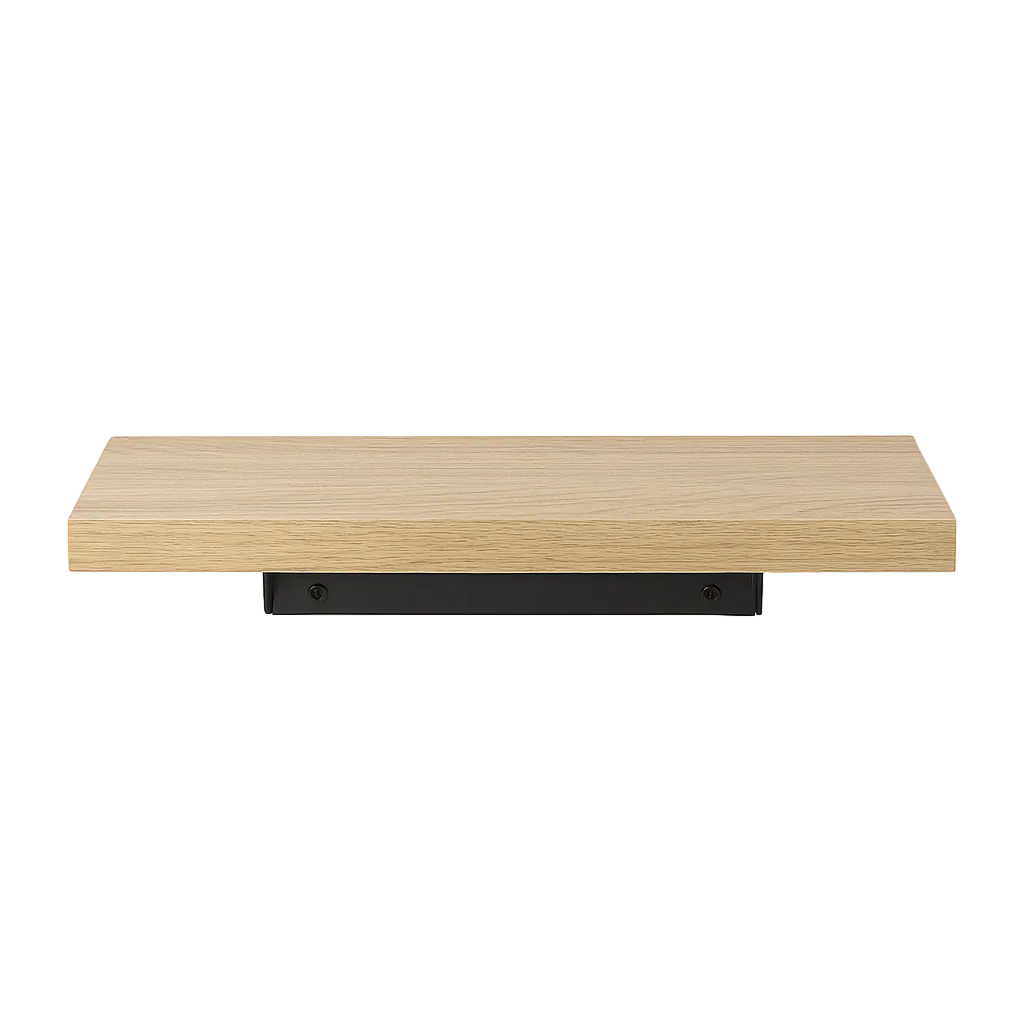 Estante de MDF laminado en roble claro 100x24x4cm - Ixia - 135109IX - foto-transparente