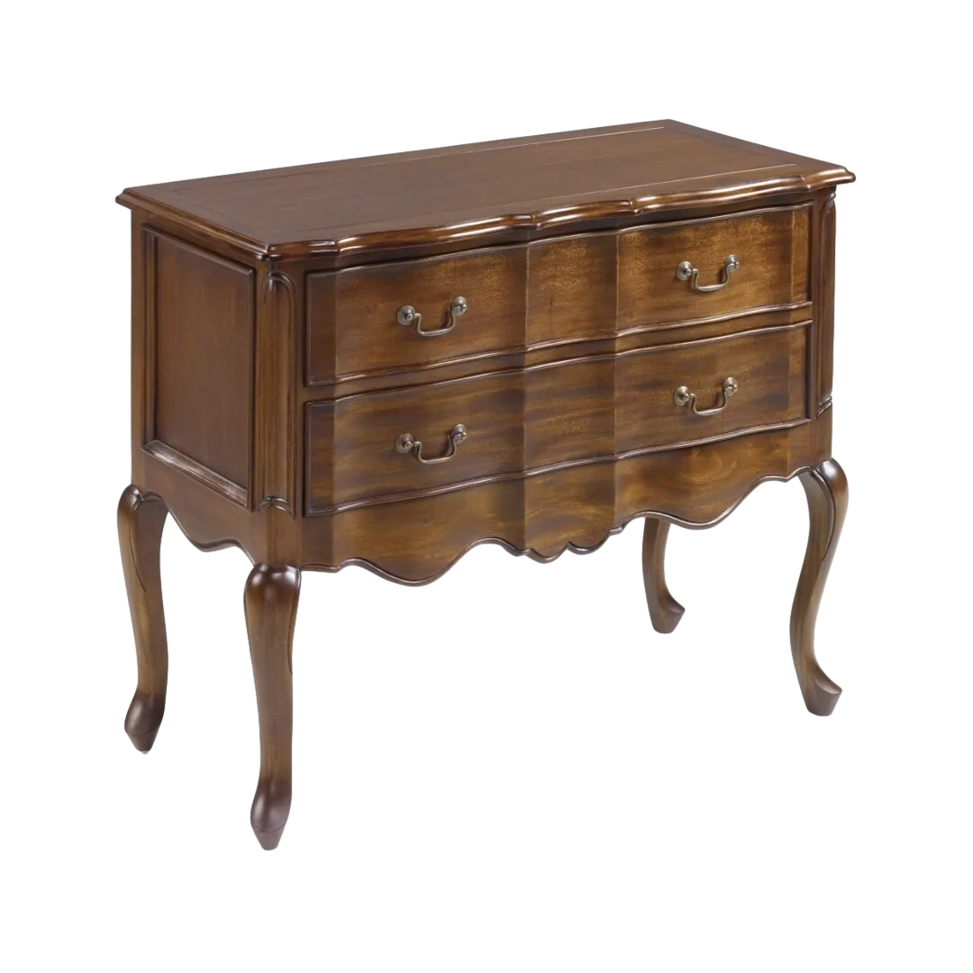 Cómoda de caoba madera maciza con accesorios de bronce 90x44x77cm - Moycor - 148128MYC - foto-transparente