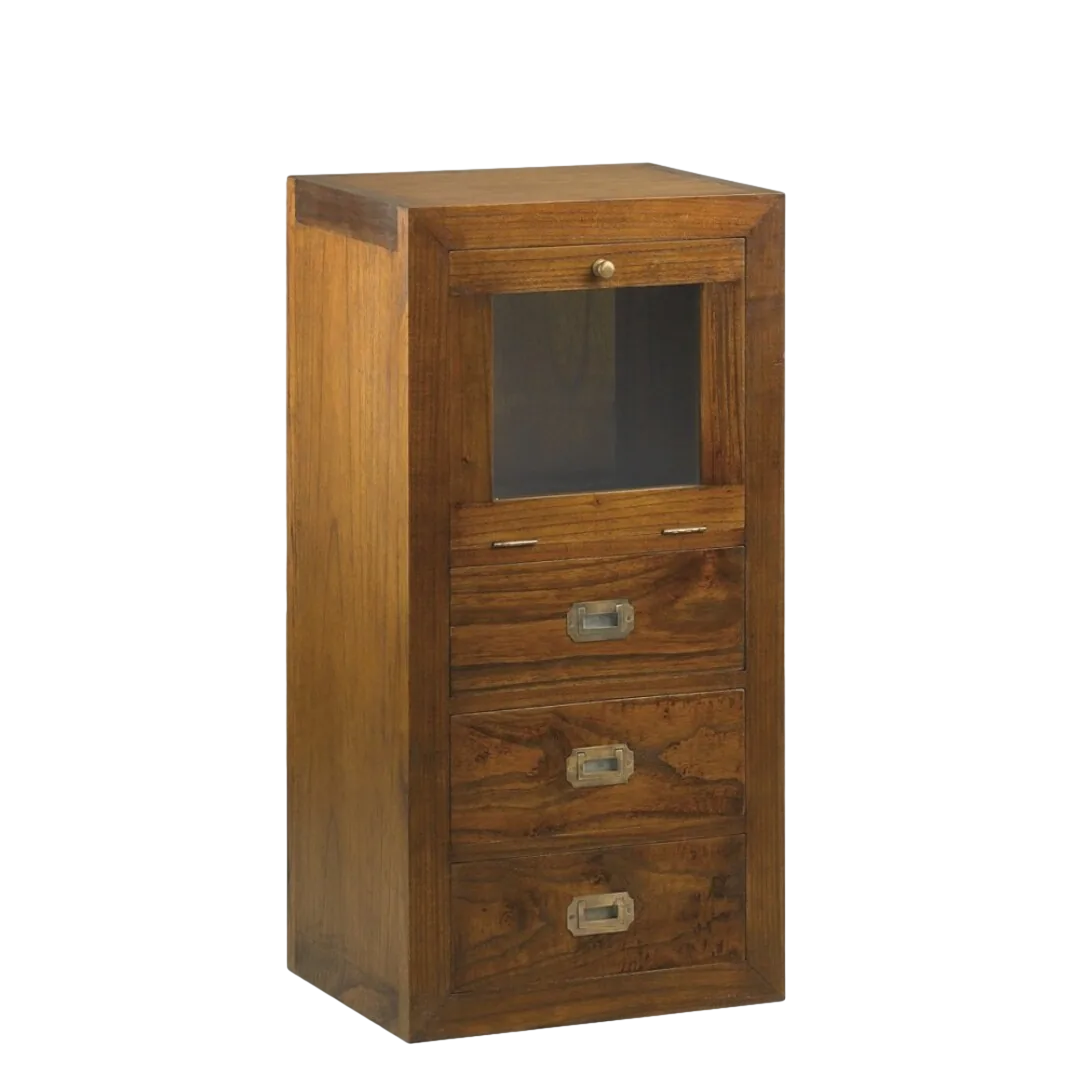 Mueble auxiliar Combi madera de mindi 45x35x90cm - Moycor - 301905MYC - foto-transparente