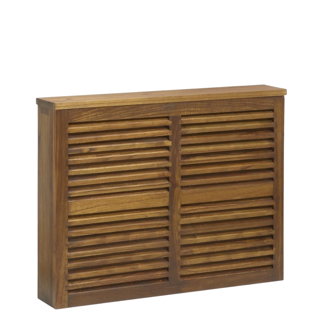 Tapa de radiador en madera de mindi 100x17x75cm - Moycor - 30810MYC - foto-transparente