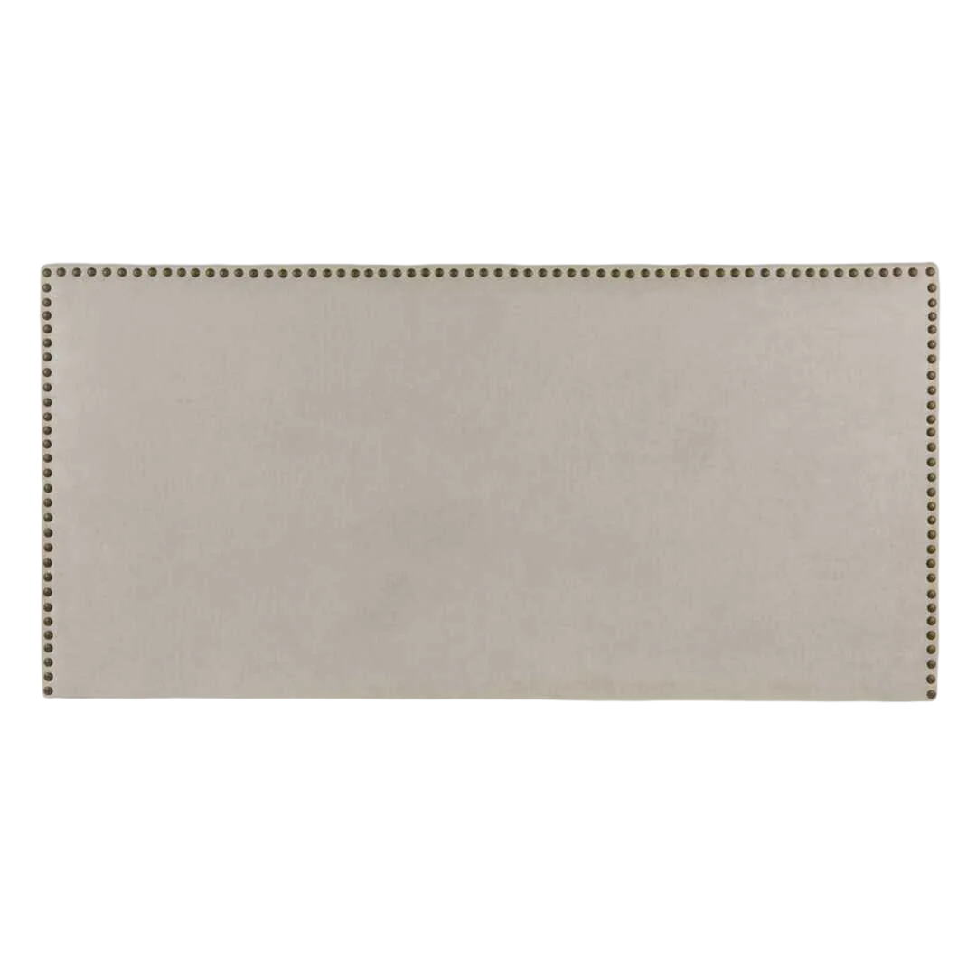 Cabecero tapizado beige grisáceo tejido y madera 160x4x80cm - Ixia - 606704IX - foto-transparente