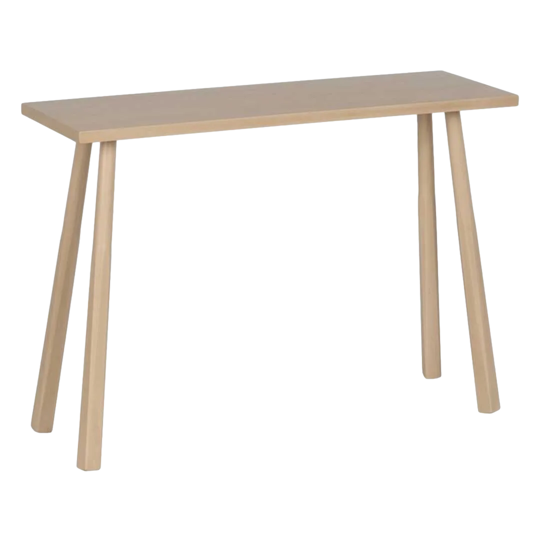 Consola natural en DM con estructura de madera de pino 106x35x75cm - Ixia - 610401IX - foto-transparente