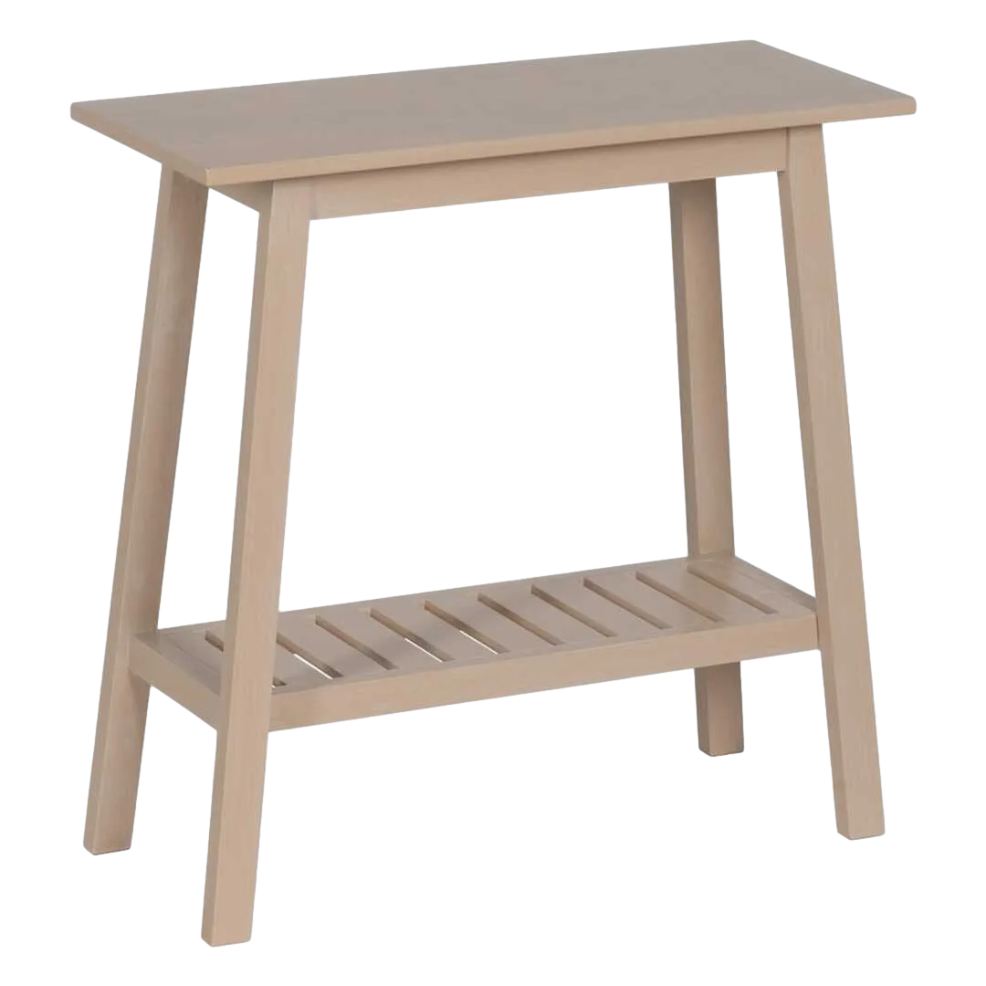 Consola crema en DM y madera de pino 71x30x71cm - Ixia - 610407IX - foto-transparente