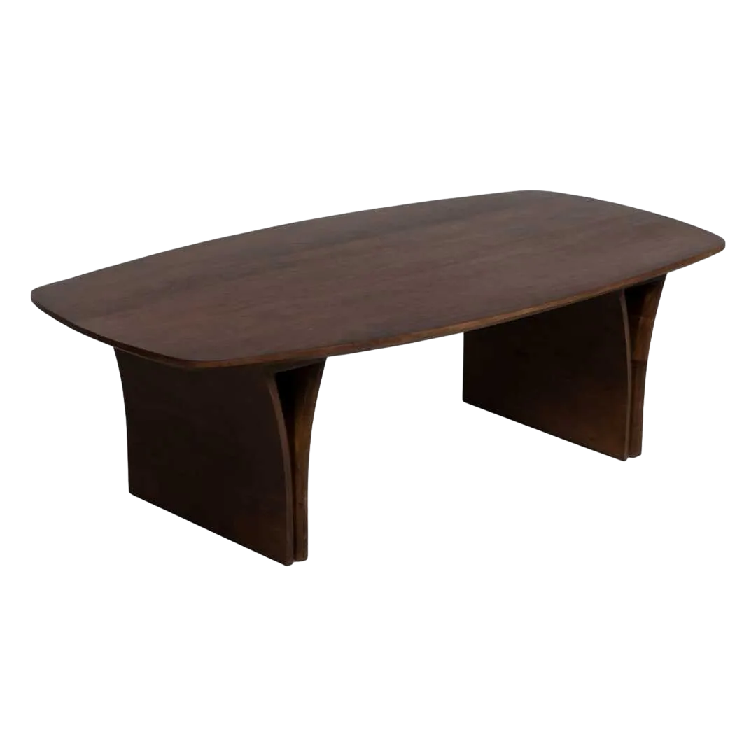 Mesa de centro marrón en madera de acacia 130x70x40cm - Ixia - 612681IX - foto-transparente