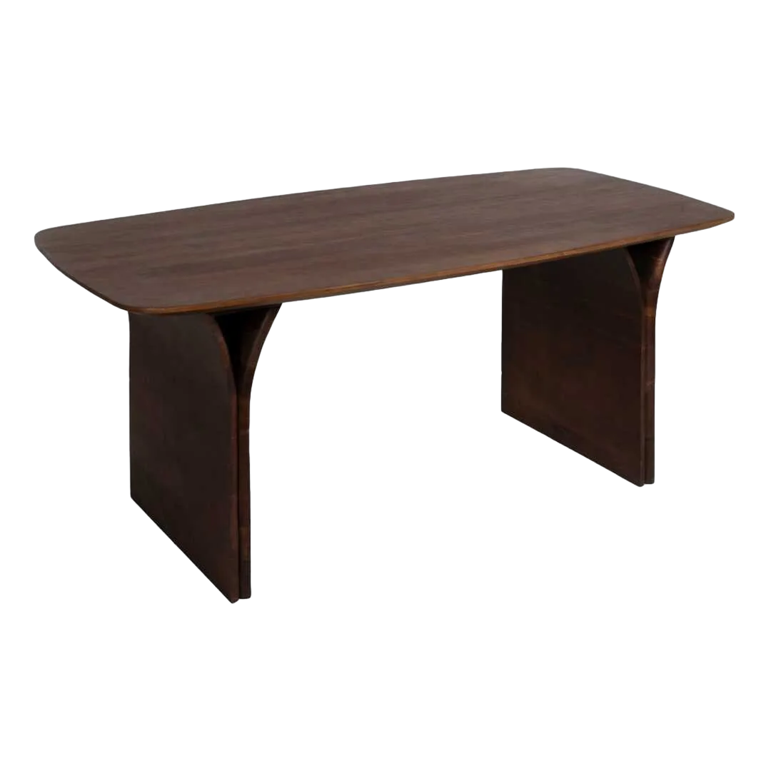 Mesa de comedor marrón en madera de acacia 180x90x76cm - Ixia - 612682IX - foto-transparente