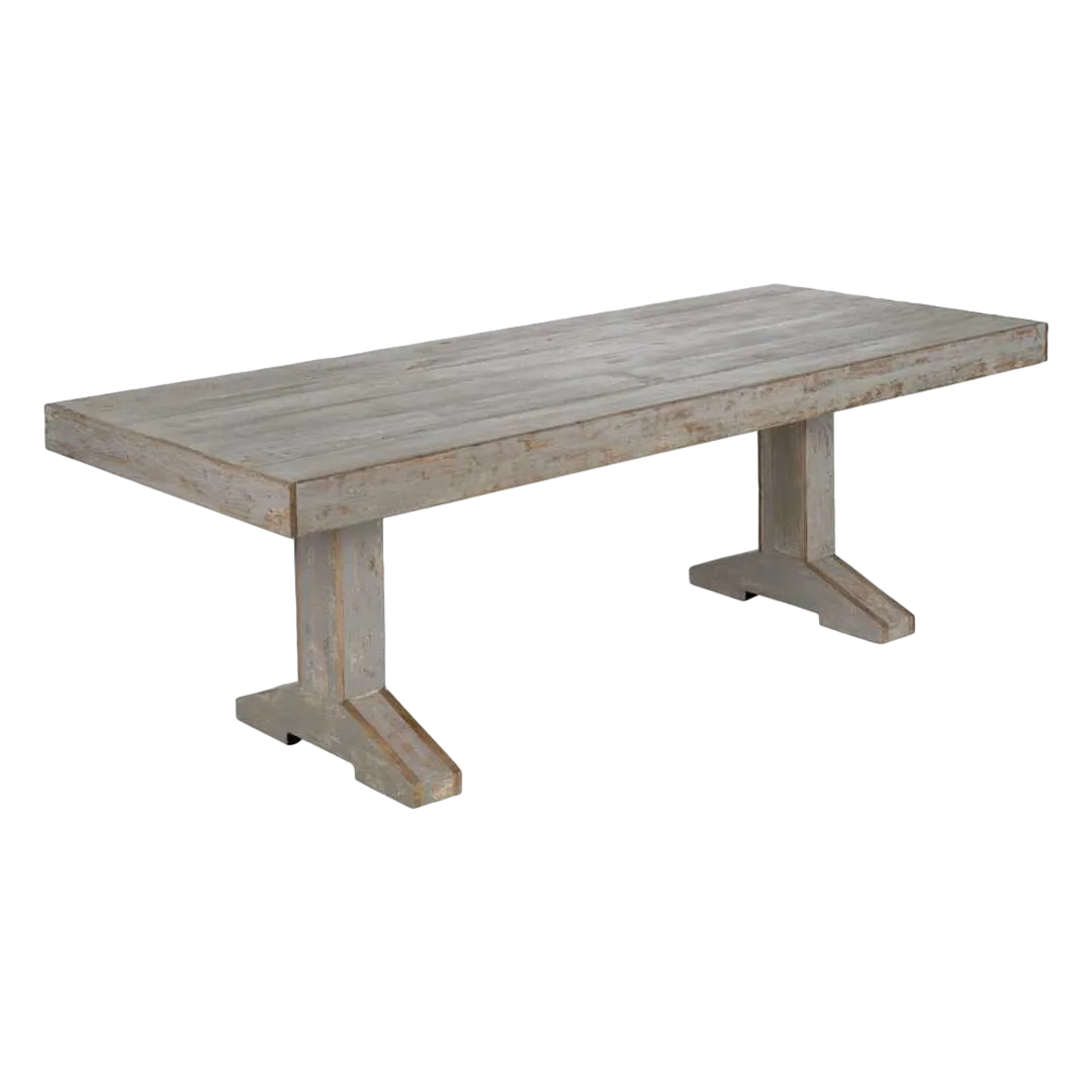Mesa de comedor de madera reciclada para salón 220x90x76cm - Ixia - 613238IX - foto-transparente