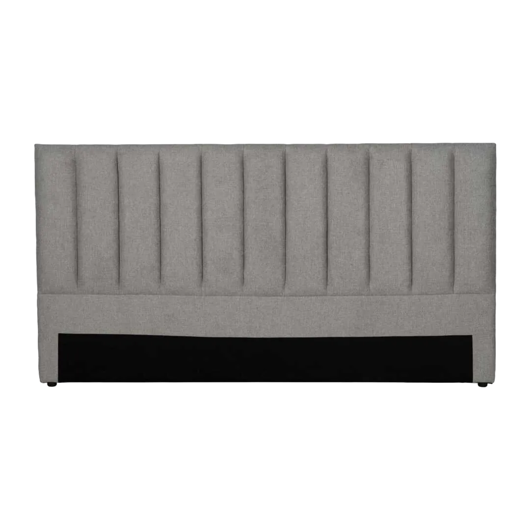 Cabecero tapizado en tejido gris para dormitorio 190x8x100cm - Ixia - 613528IX - foto-transparente