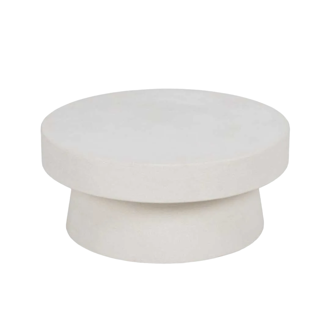 Mesa de centro blanca en DM 79x79x35cm - Ixia - 613664IX - foto-transparente