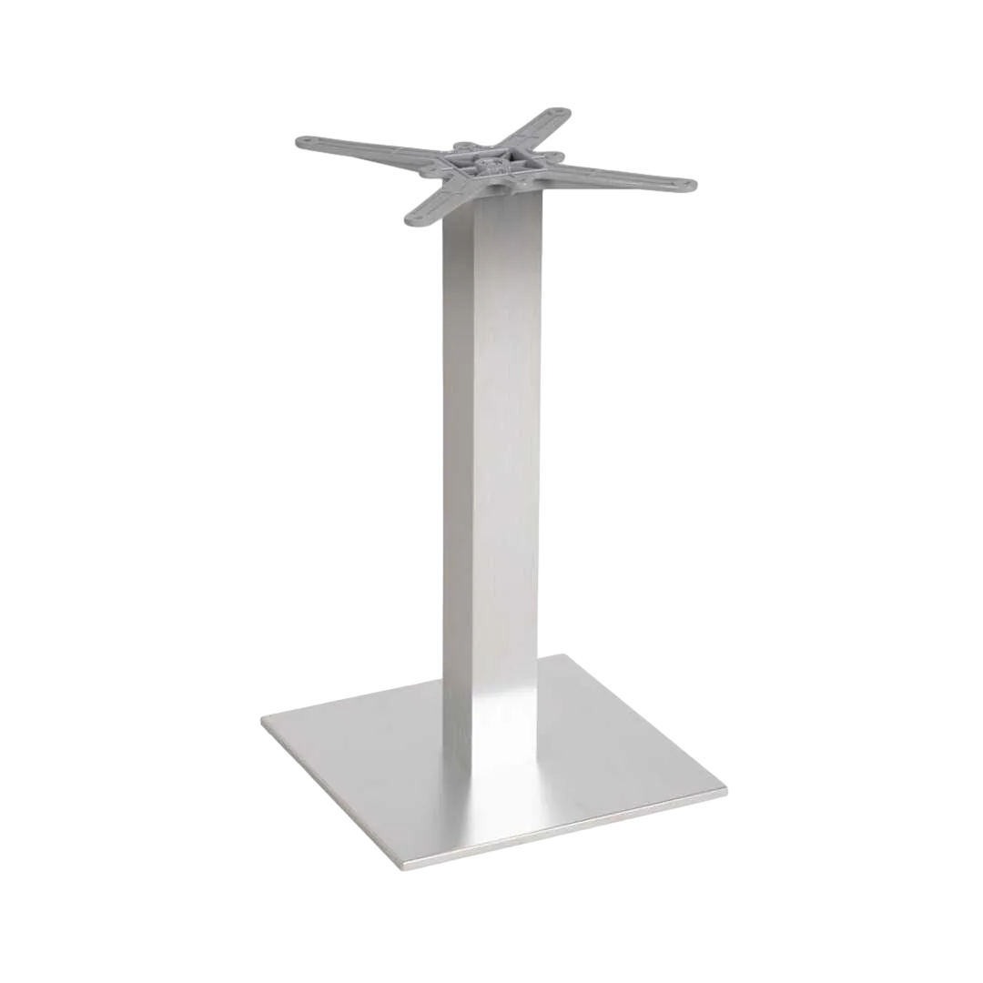 Patas para mesa aluminio cromado aptas para exterior 45x45x72cm - Ixia - 614068IX - foto-transparente