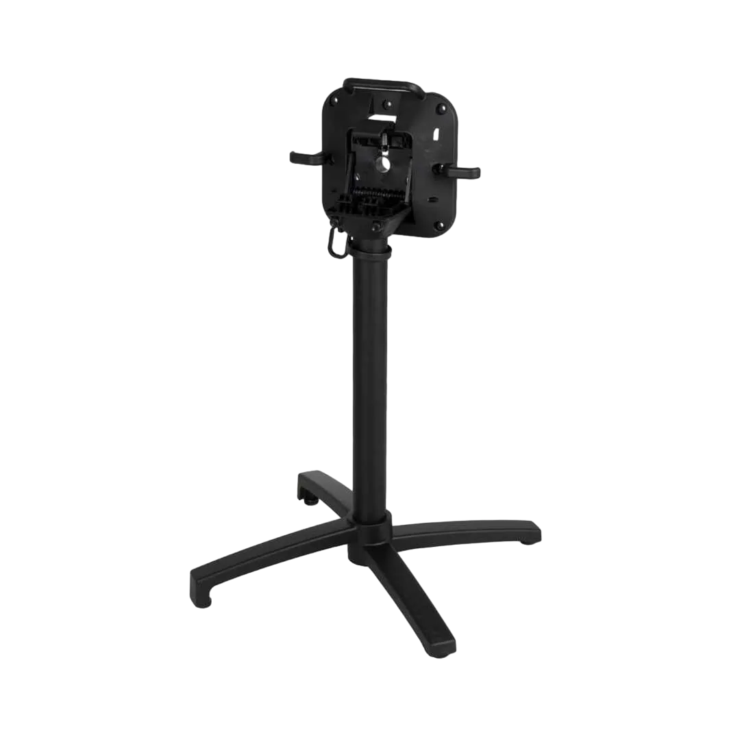 Patas plegables para mesa en aluminio negro con colgador para bolso aptas para uso exterior 67x67x72cm - Ixia - 614071IX - foto-transparente