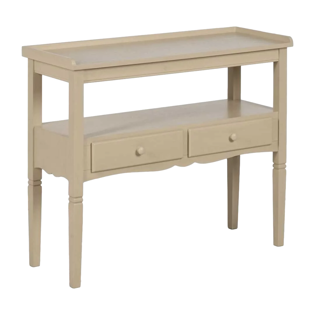 Consola crema en DM con cajones 90x33x75cm - Ixia - 614088IX - foto-transparente