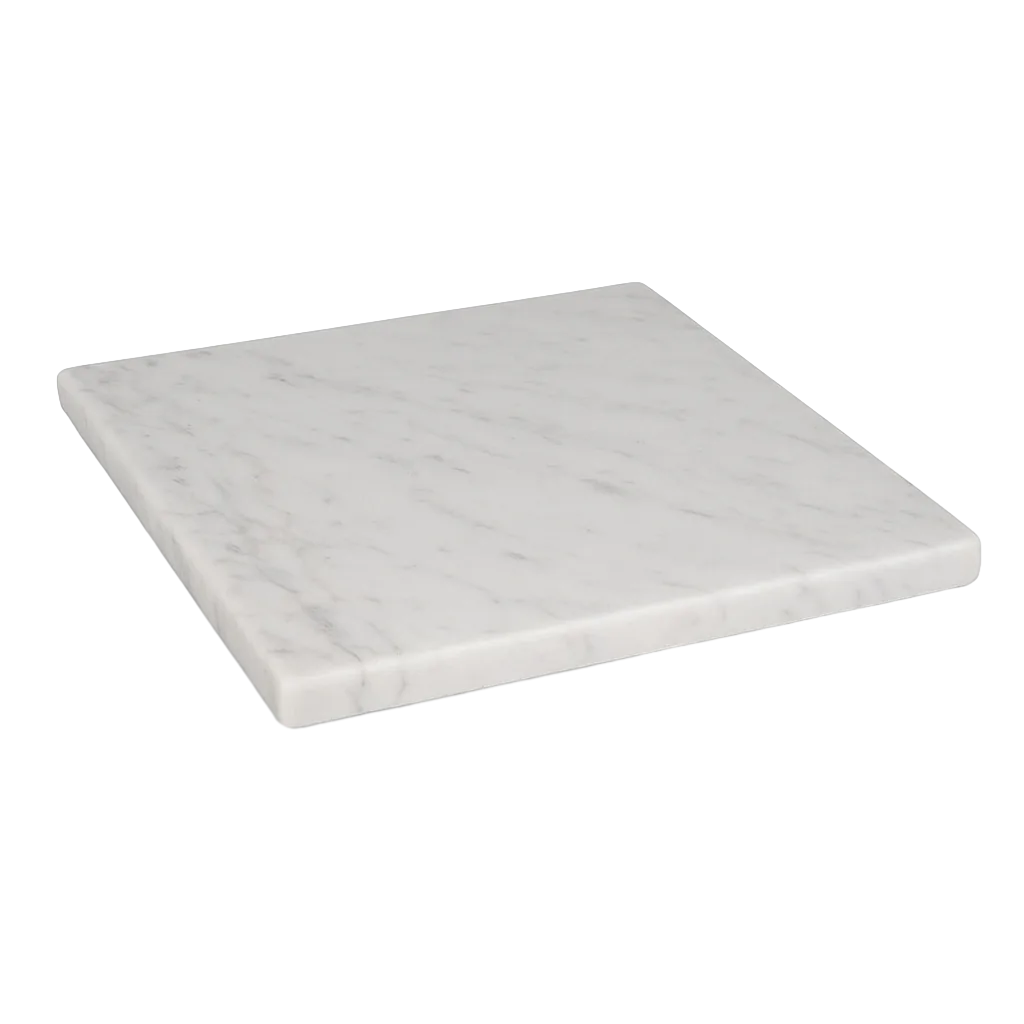 Tablero de mesa cuadrado en mármol blanco 70x70x1.80cm - Ixia - 614124IX - foto-transparente