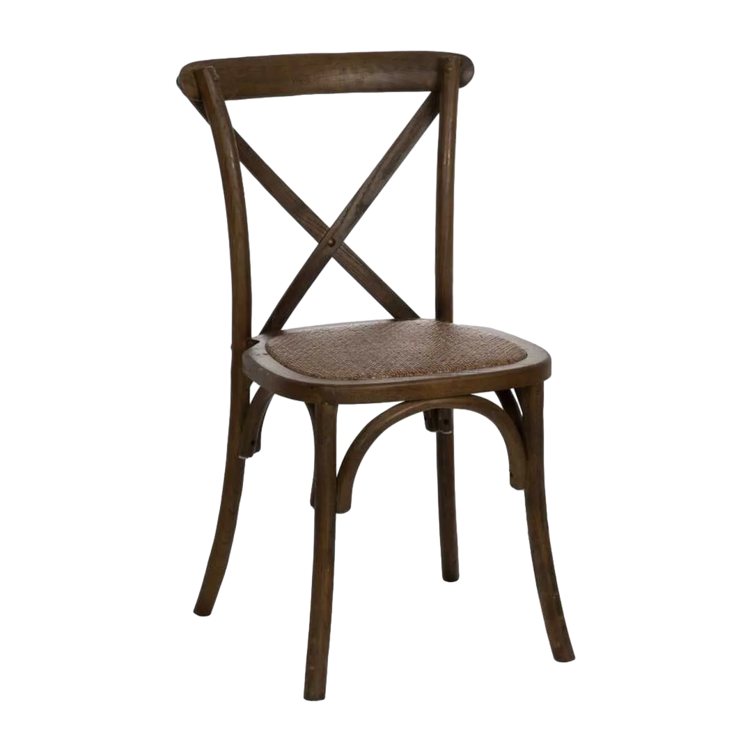 Silla Aspas en madera de olmo marrón 50x56x87cm - Ixia - 614570IX - foto-transparente