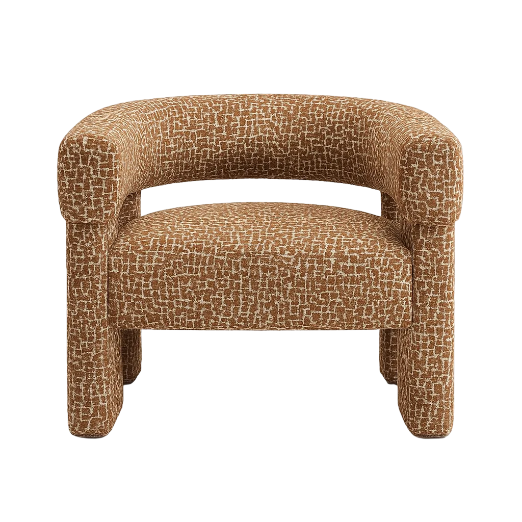 Sillón en tejido caqui con estructura de madera de pino y relleno de espuma 81x72x69cm - Ixia - 615421IX - foto-transparente