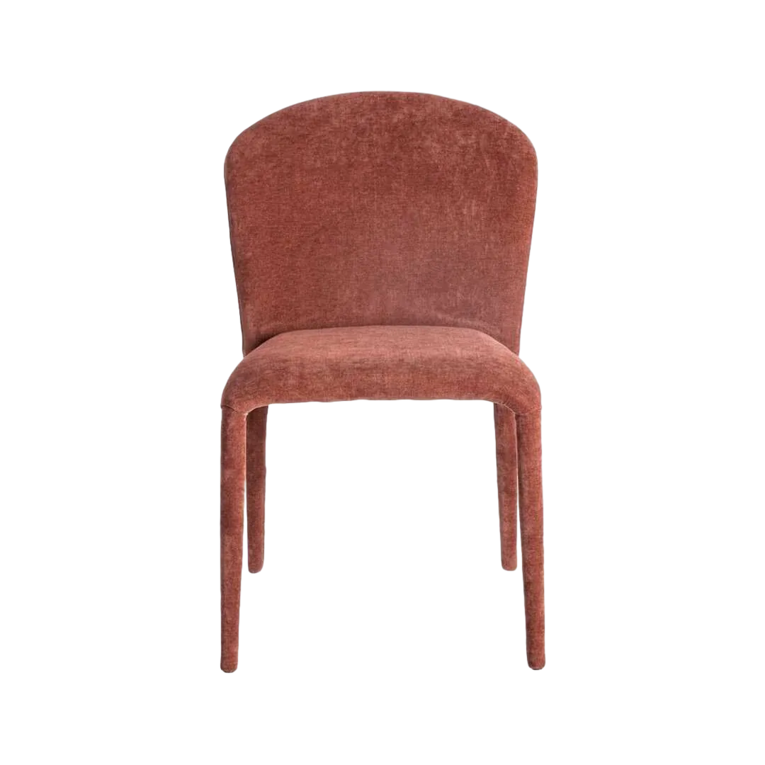 Silla apilable en tejido burdeos para salón 50x61x82cm - Ixia - 615460IX - foto-transparente
