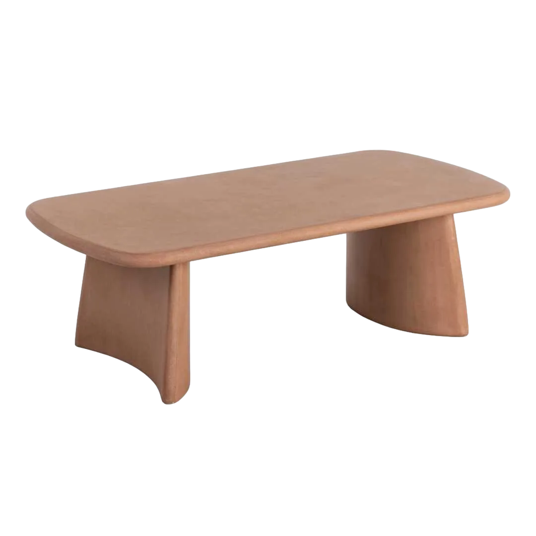 Mesa de centro teja en DM con acabado microcemento 120x60x38.50cm - Ixia - 615464IX - foto-transparente