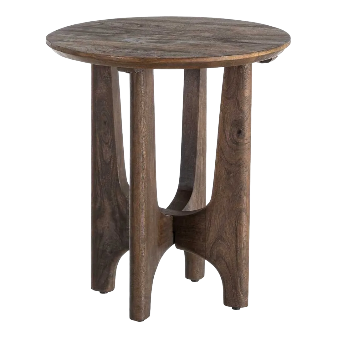 Mesita natural en madera de mango 50x50x56cm - Ixia - 615788IX - foto-transparente