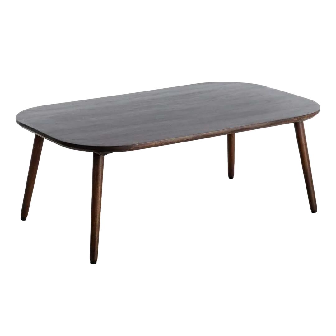 Mesita de madera de mango marrón oscuro 115x70x43cm - Ixia - 615811IX - foto-transparente
