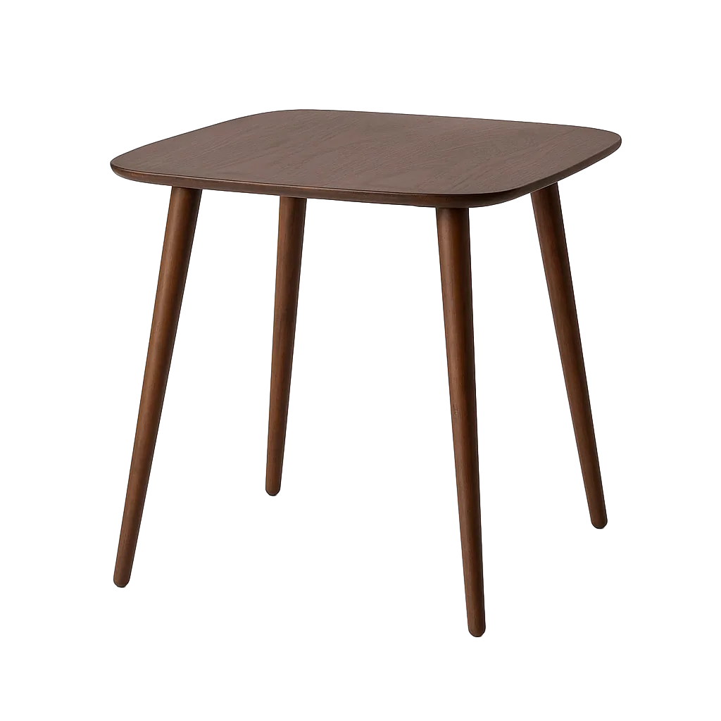 Mesa de madera de mango marrón oscuro 80x80x75cm - Ixia - 615812IX - foto-transparente
