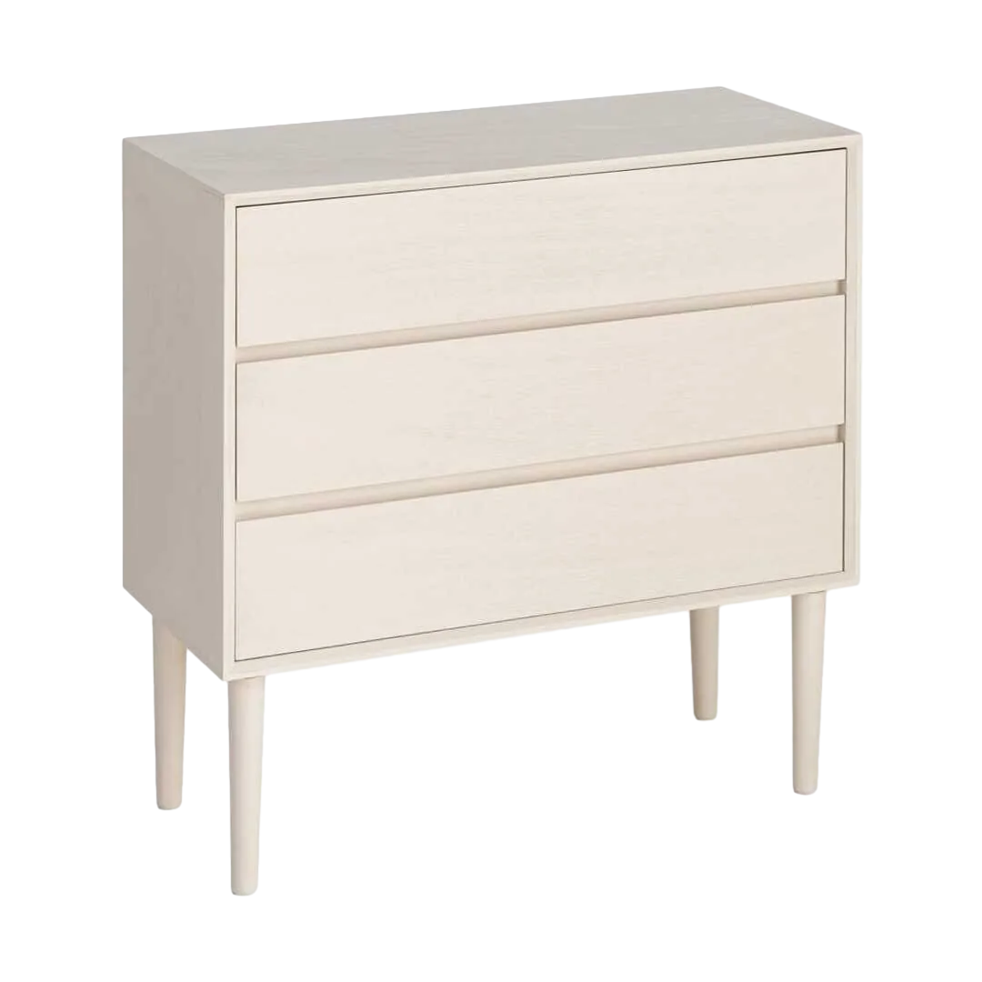 Cómoda crema en DM para dormitorio 75x35x75cm - Ixia - 616140IX - foto-transparente