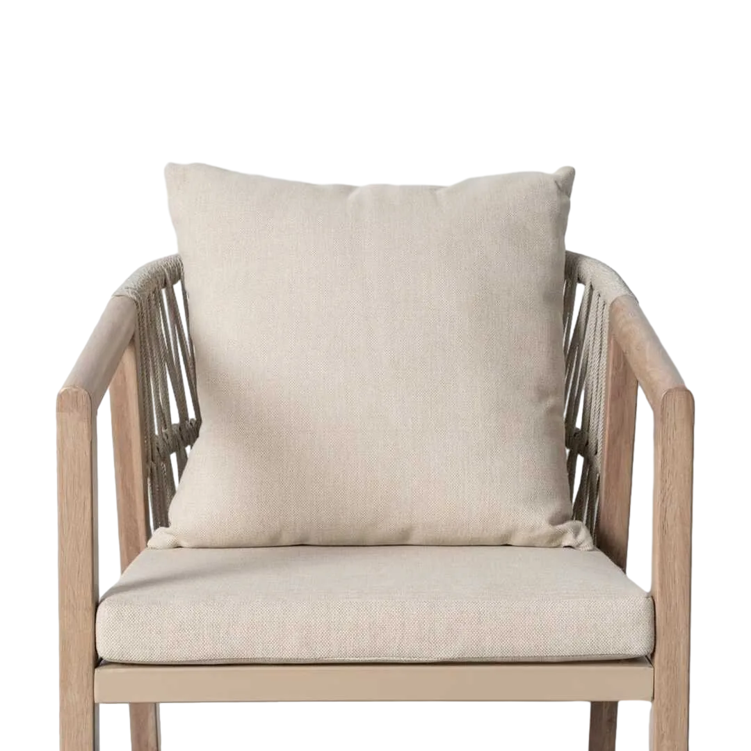 Silla de acero y rattán PE de exterior con cojines desenfundables 54x61x78cm - Ixia - 616179IX - foto-transparente