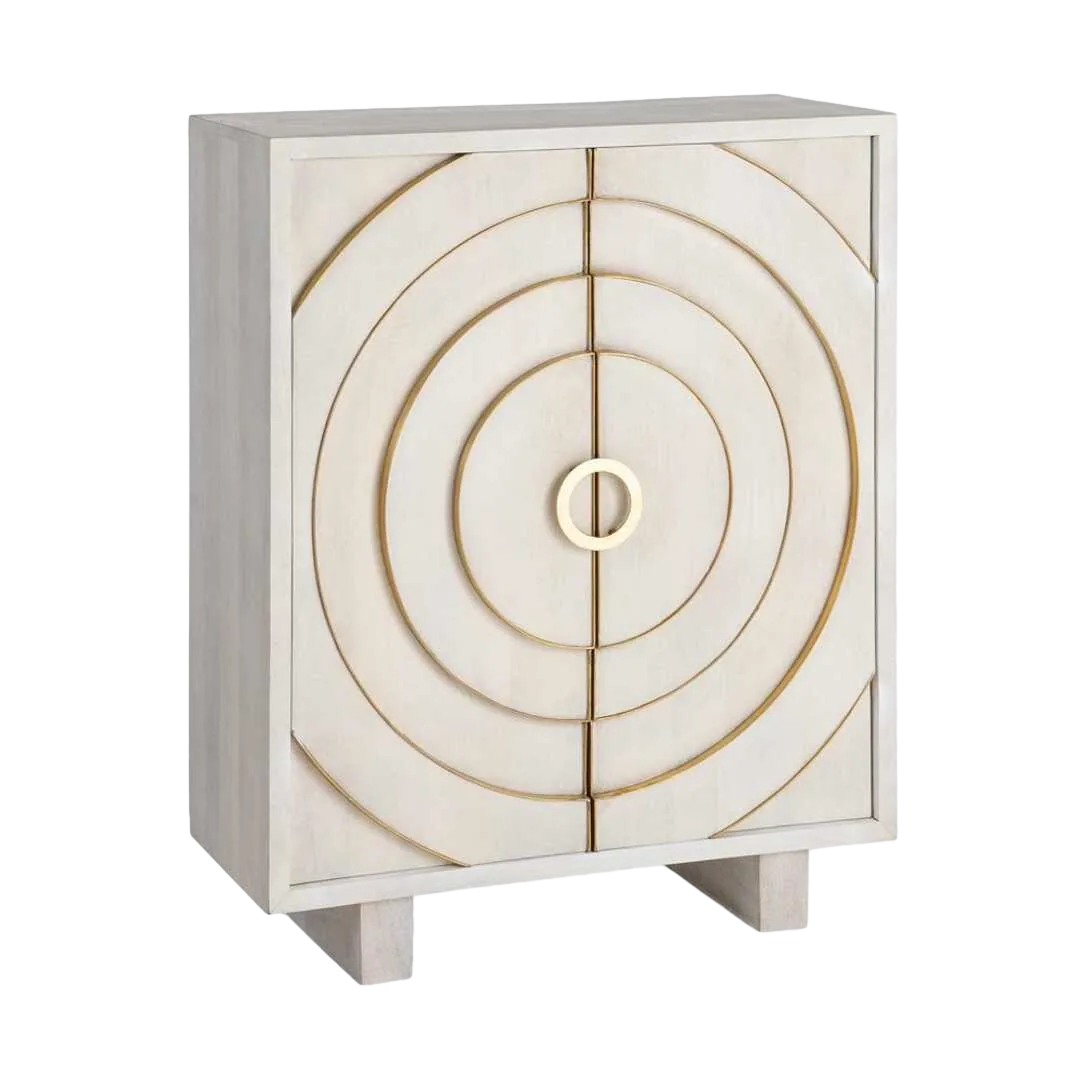 Armario estilo cabinet de madera de mango para salón 91.50x40x113cm - Ixia - 616446IX - foto-transparente