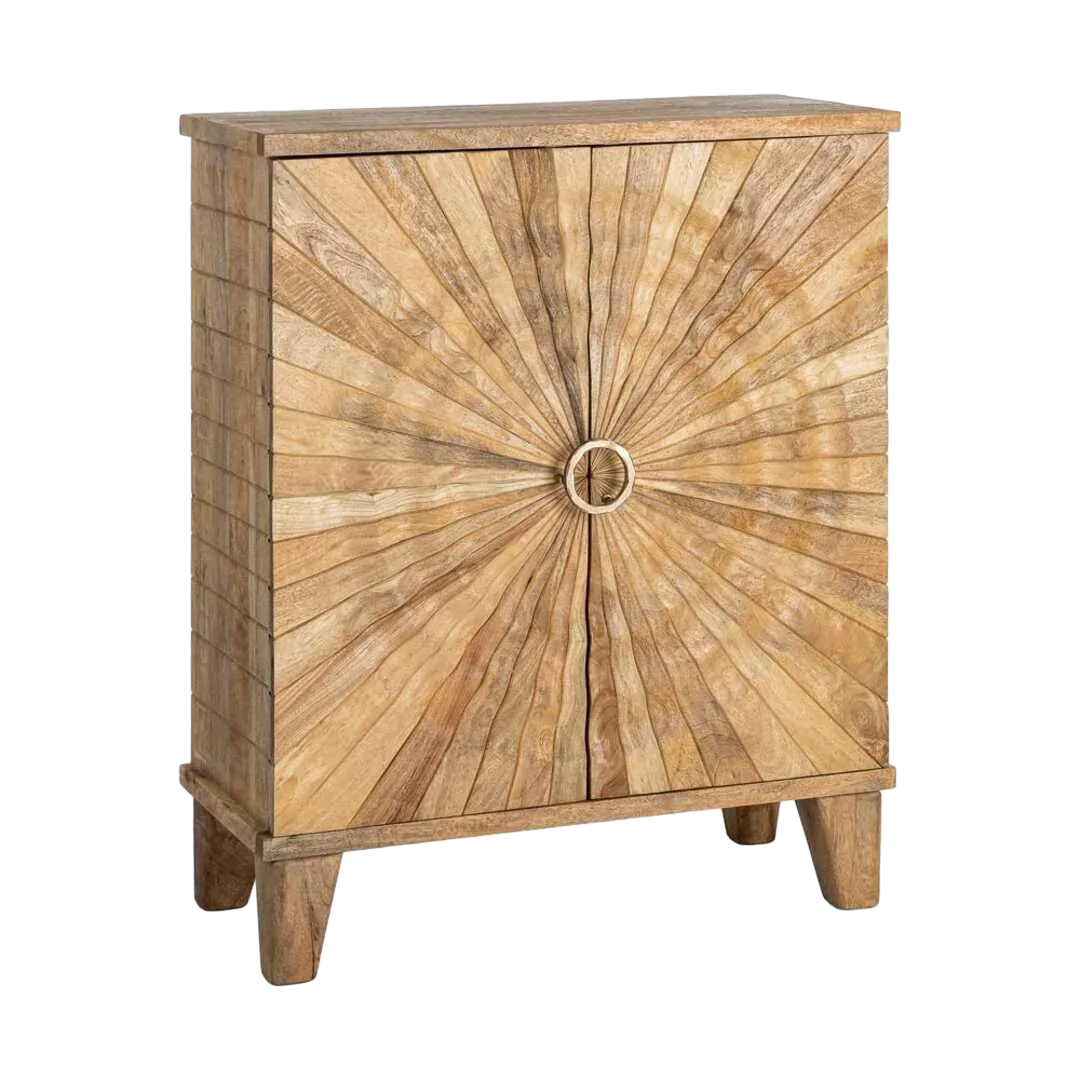 Armario Cabinet en madera de mango para salón 92x41x110.50cm - Ixia - 616447IX - foto-transparente