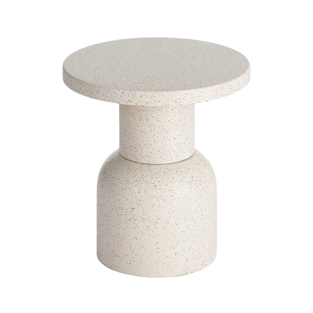 Mesita blanca de metal 40x40x43.50cm - Ixia - 616762IX - foto-transparente