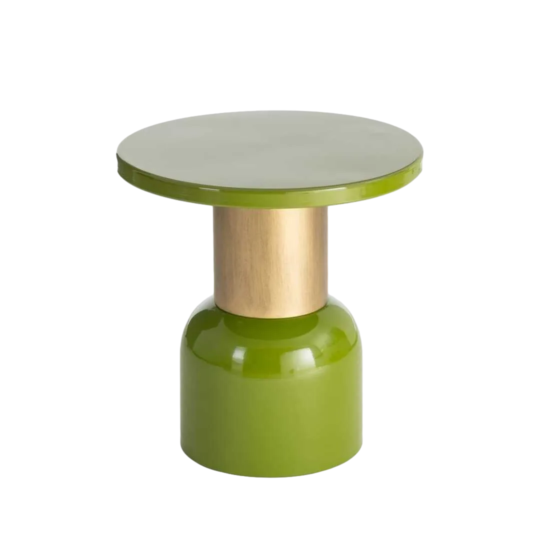 Mesita auxiliar verde de metal 51x51x52cm - Ixia - 616765IX - foto-transparente
