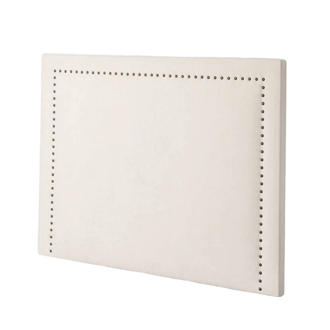 Cabecero tapizado de tejido crema para dormitorio 165x7x130cm - Ixia - 616852IX - foto-transparente