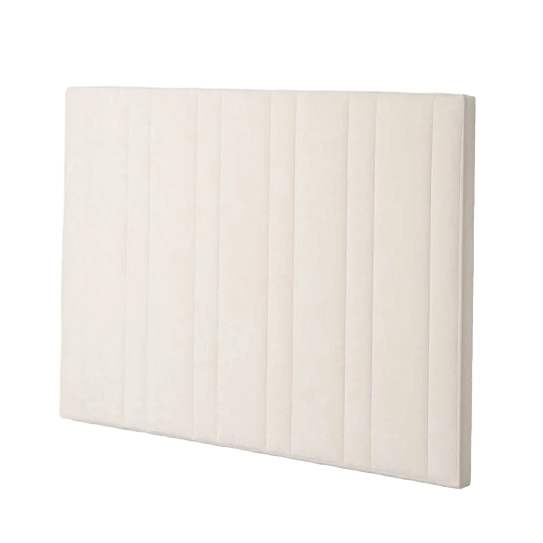Cabecero tapizado en tejido crema para dormitorio 160x122cm - Ixia - 616856IX - foto-transparente