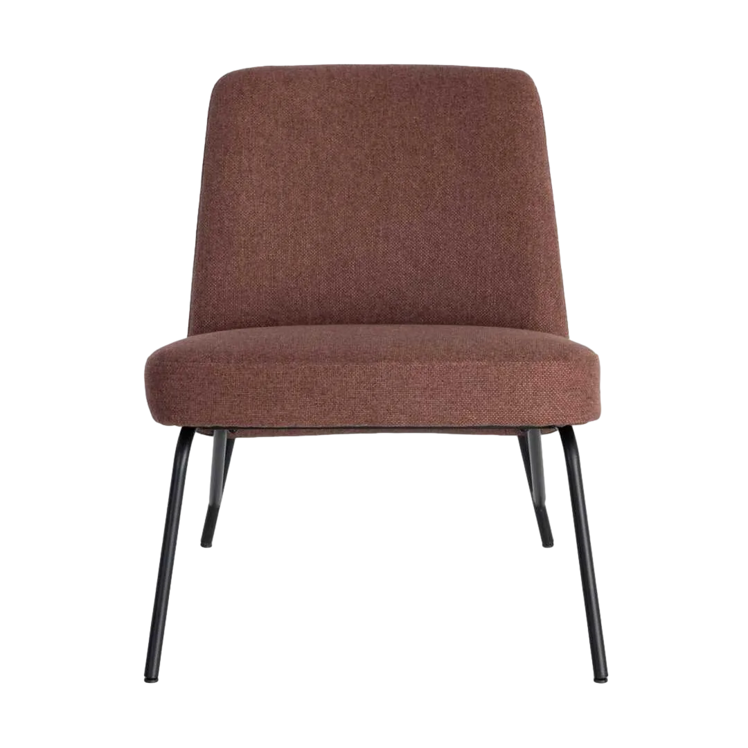 Sillón cobre con estructura de hierro tapizado en tejido contract espuma densidad 30kg/m3 62x70.50x76cm - Ixia - 617069IX - foto-transparente