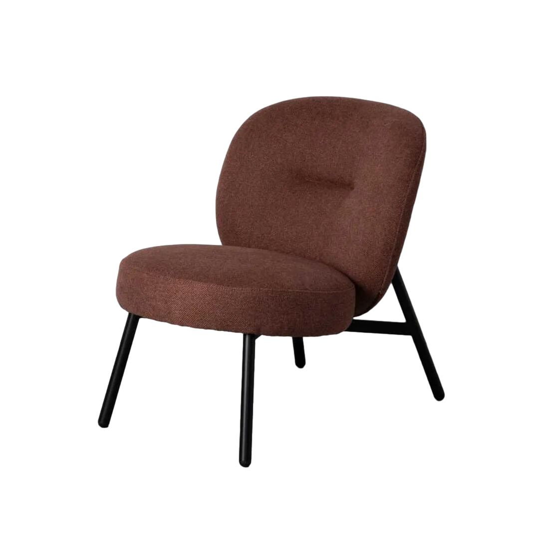 Sillón de estructura metálica y tejido color cobre 59x78x73cm - Ixia - 617072IX - foto-transparente